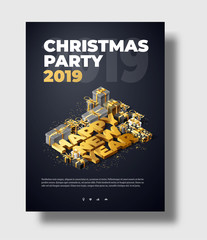 happy new year 2019 background place for text brochure