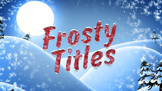 Frosty Text Title