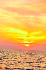 Obraz premium sunset over sea