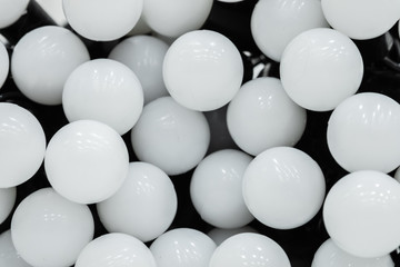 abstract white spheres background