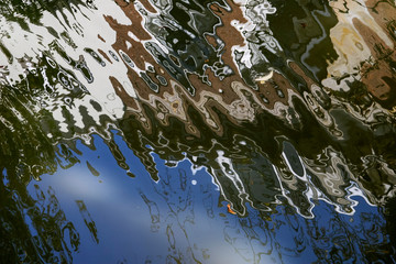 close-up of ripples on water