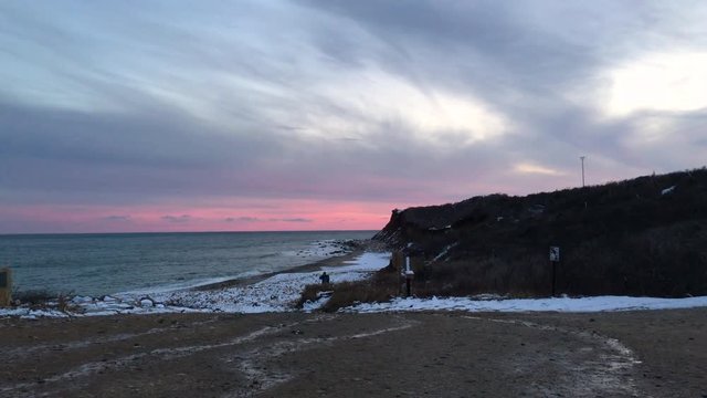 Montauk Point State Park Beach During Sunset 