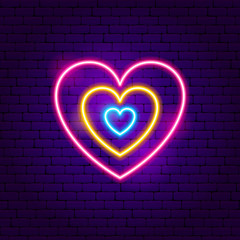 Hearts Neon Sign