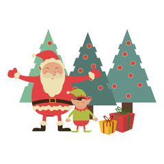 Christmas santa claus cartoon