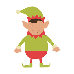 Christmas elf cartoon