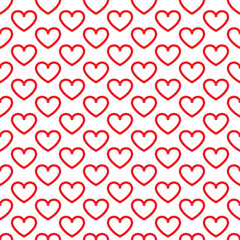 Hearts seamless pattern. Vector illustration seamless pattern. Flat design