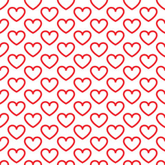 Hearts seamless pattern. Vector illustration seamless pattern. Flat design