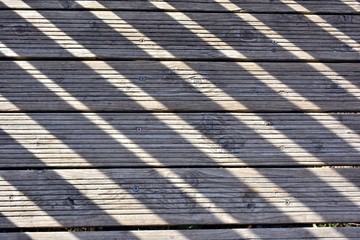 Sombras, tablas de madera