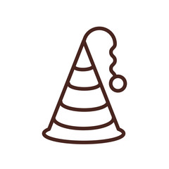Fototapeta premium party hat decorative icon
