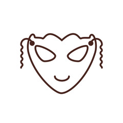 mask carnival celebration icon