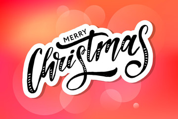 Congrats lettering Calligraphy Brush Text Holiday Sticker