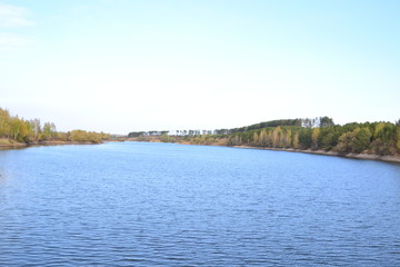 Large country pond,