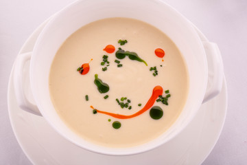 Velyute from a cauliflower with truffle