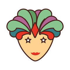 mask carnival celebration icon
