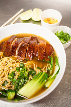 Noodle soup with duck