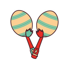 carnival maracas instrument icon