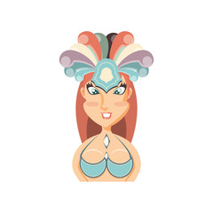 woman carnival dancer avatar character
