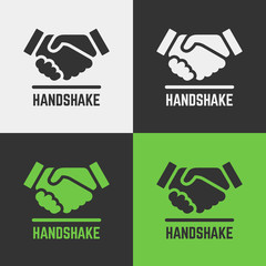  Vector handshake icon.