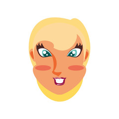 head of young woman avatar character