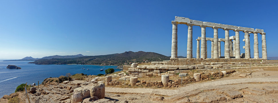 Temple de Pos&eacute;idon au Cap Sounion, Gr&egrave;ce