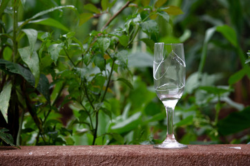 taça bebida quebrada