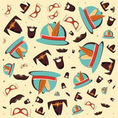 set of accessories party pattern