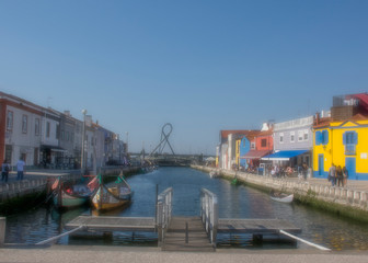 Fototapeta na wymiar Canal View, Aveiro, Portugal