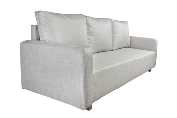 White sofa furniture isolated on white background