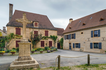 Street in Saint-Leon-sur-Vezere, France