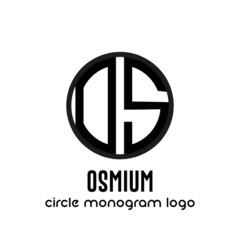 Logo cerchio identità simbolo business emblema logotipo monogramma concetto geometrico azienda nome lettere