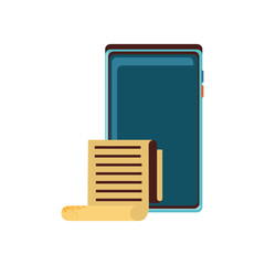 smartphone device with paper receipt