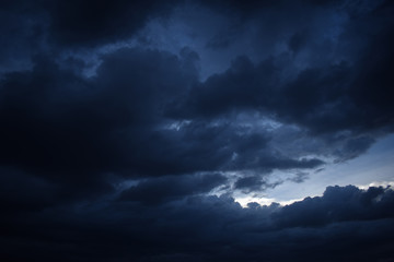 dramatic sky with clouds