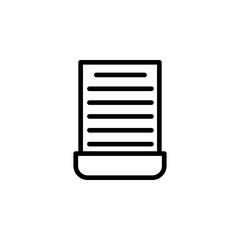 cut, document icon. Can be used for web, logo, mobile app, UI, UX