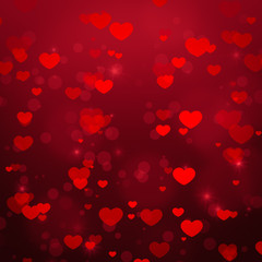love background red heart for valentine day