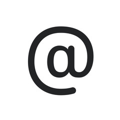 Email Sing icon. Email symbol, pictogram. Vector isolated icon