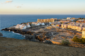 Beautiful sunset over Las Galletas