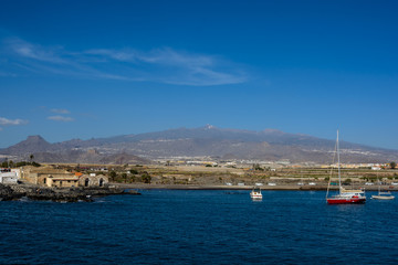 Fototapeta na wymiar Marina del Sur, Las Galletas, Tenerife, Spain