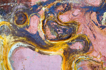 Abstract corrosion texture on the copper-plated steel sheet