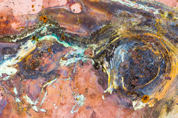 Abstract corrosion texture on the copper-plated steel sheet