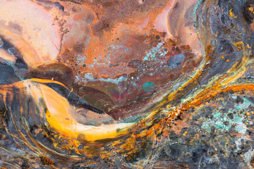 Abstract corrosion texture on the copper-plated steel sheet