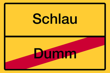 Obraz premium Ortsschild mit Beschriftung 