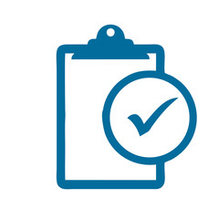 blue checklist icon