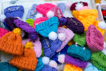 colorful winter hats