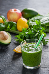 Smoothie from fruit and vegetables