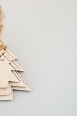 Christmas and New Year's Day festive decoration. Flat lay.