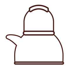 Teapot kettle utensil brown lines