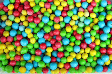  colorful candy with nuts inside.  dragee on the market