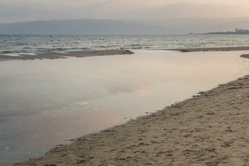 A view from the beach in Varna city.