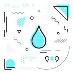 Drop Vector Background