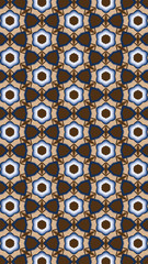 Kunstvolles geometrisches Muster und abstrakter farbiger Hintergrund